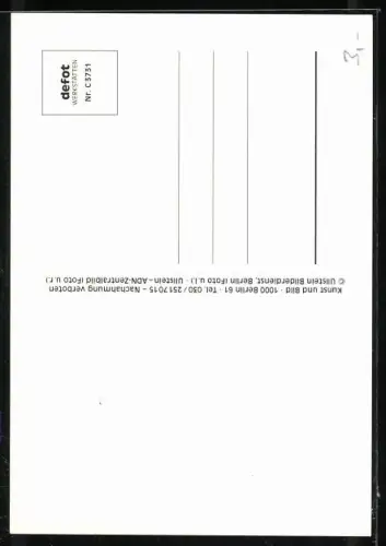 AK Berlin, Helmut Kohl und Bürgermeister Momper nach dem Mauerfall