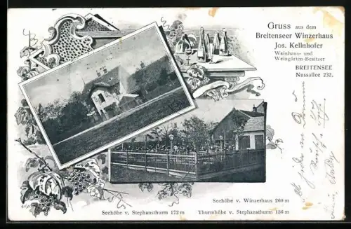 AK Wien, Breitensee, Breitenseer Winzerhaus Jos. Kellnhofer, Nussallee 232
