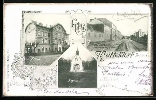 AK Wien, Hütteldorf, Reconvalescentenheim der barmherzigen Brüder, Schule, Kapelle