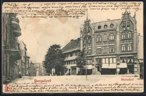 AK Bergedorf, Mützen- u. Pelzwaren-Fabrik, Mohnhof