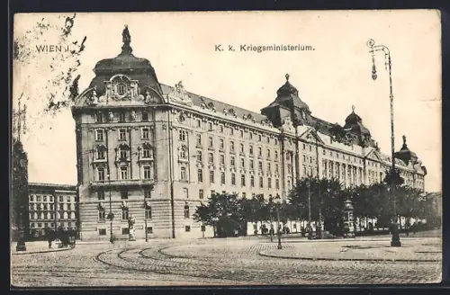 AK Wien, K. k. Kriegsministerium und Strassenpartie