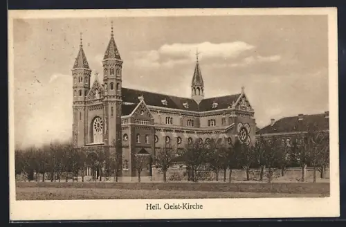 AK Mödling /N.-Ö., Heil. Geist Kirche, Missionshaus St. Gabriel