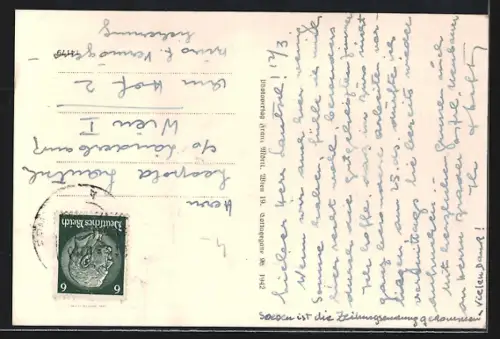 AK Semriach /Steiermark, Ortsansicht über die Felder hinweg