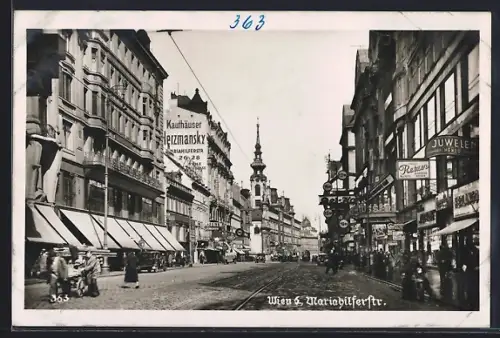 AK Wien, Geschäfte in der Mariahilferstrasse