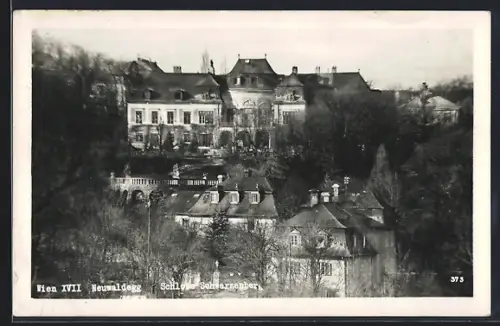 AK Wien, Neuwaldegg, Blick auf Schloss Schwarzenberg