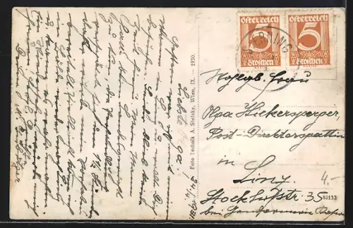 AK Sierning /O. Ö., Ortsansicht mit Kirchturm