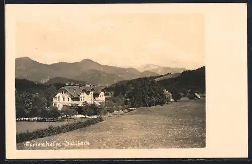 AK Bad Ischl, Sulzbach, Blick zum Ferienheim