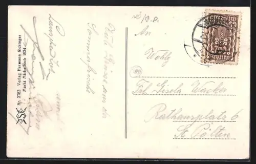 AK Michelbach /N.-Oe., Gesamtansicht mit Fernblick aus der Vogelschau