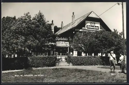 AK Wien, Cafe-Restaurant Häuserl am Roan