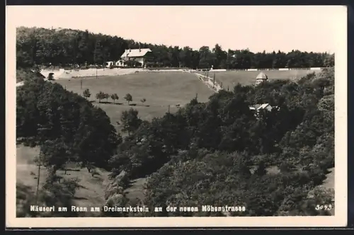 AK Wien, Dreimarkstein, Häuserl am Roan an der neuen Höhenstrasse
