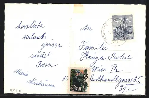 AK Hofstetten-Grünau, Hofstetten an der Pielach, Strassenpartie mit Gasthaus zur alten Post u. Gasthof Kalteis