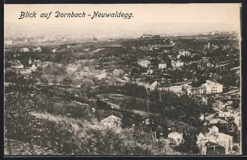 AK Wien, Dornbach-Neuwaldegg, Totalansicht aus der Vogelschau
