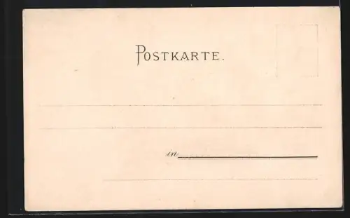 Lithographie Pitten a. d. Aspangbahn, Ortspanorama mit Bergblick