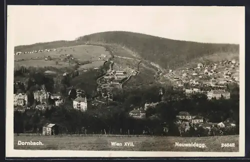 AK Wien, Dornbach, Teilansicht mit Neuwaldegg