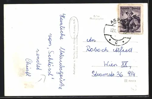 AK Aspang /N. Ö., Gasthof Schlössl