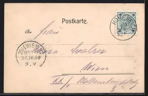 AK Hoheneich, Teilansicht mit Kirche