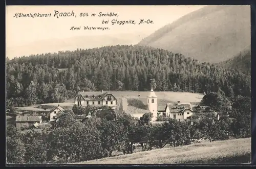 AK Raach am Hochgebirge, Blick auf das Hotel Westermayer