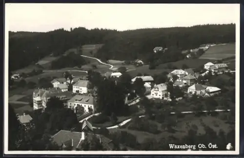 AK Waxenberg /Ob. Öst., Teilansicht mit Strassenpartie