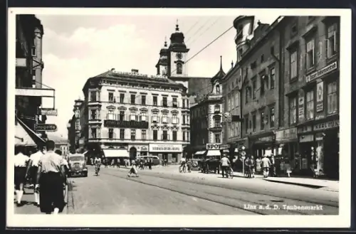 AK Linz a. d. D., Taubenmarkt