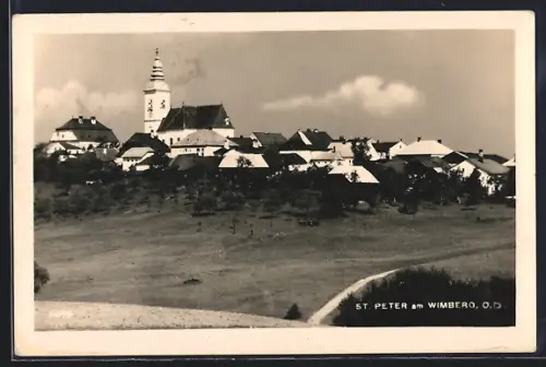 AK St. Peter am Wimberg, Ortsansicht mit Kirche