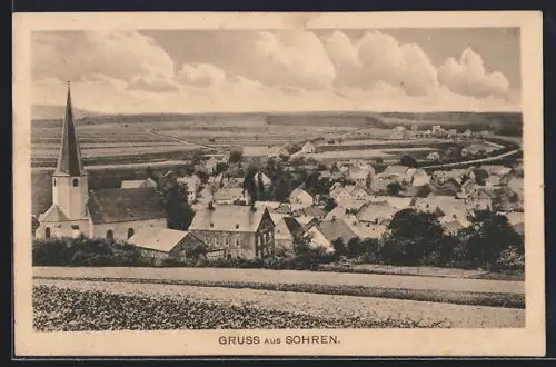 AK Sohren, Ortsansicht mit Kirche