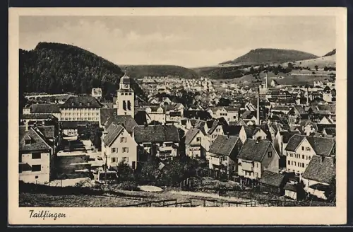 AK Tailfingen / Württ., Ortsansicht mit Kirche