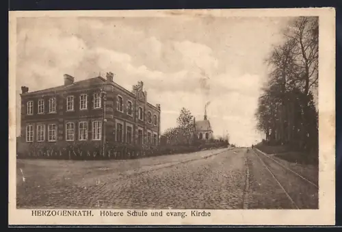 AK Herzogenrath, Höhere Schule, evangelische Kirche