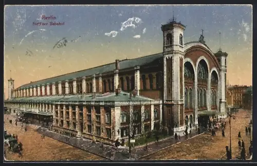AK Berlin, Stettiner Bahnhof, Invalidenstrasse