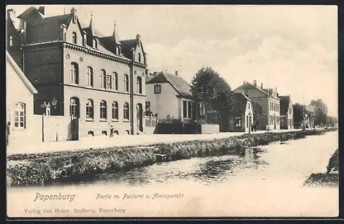AK Papenburg, Postamt, Amtsgericht, Kanalpartie