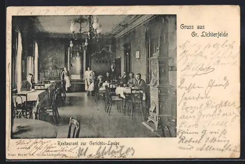 AK Berlin-Gr. Lichterfelde, Restaurant zur Gerichts-Laube