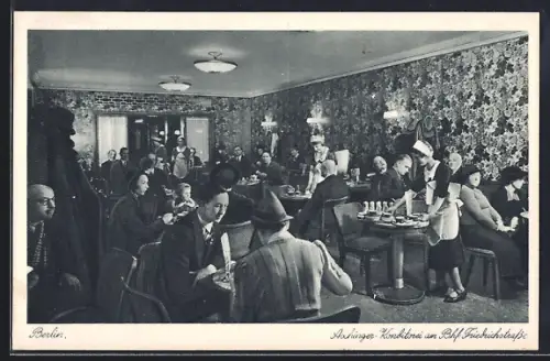 AK Berlin, Aschinger-Konditorei am Bahnhof Friedrichstrasse