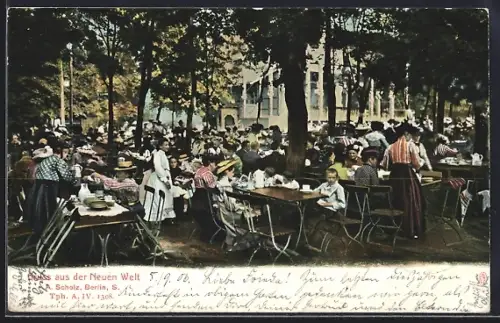 AK Berlin-Neukölln, Gasthof Neue Welt, Inh. A. Scholz