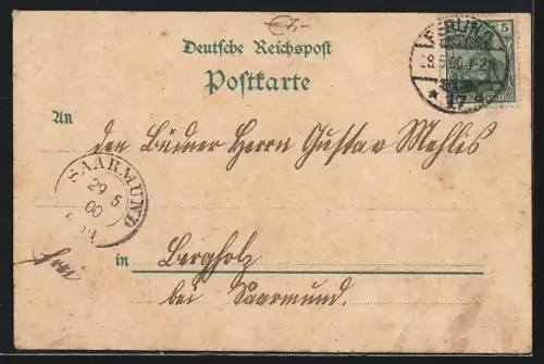 Lithographie Berlin-Charlottenburg, Kaiser Wilhelm-Gedächtnis-Kirche