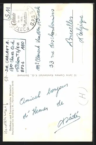 AK Stephanopel im Sauerland, Restaurant Winterhof, Innenansicht Gastraum