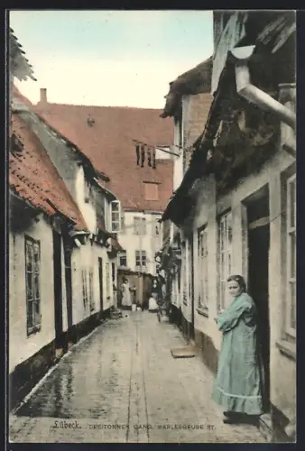 AK Lübeck, Dreitonnen Gang, Marlesgrube 37