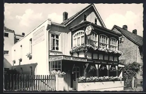 AK Bad Harzburg, Hotel Albertsburg, Bes. Ella Wittenberg