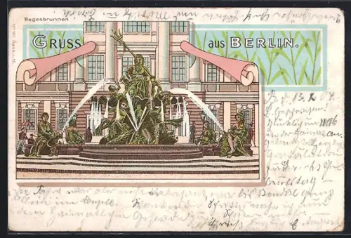 Lithographie Berlin, Begasbrunnen