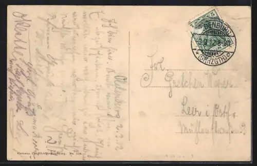 AK Oldenburg / O., Strassenpartie an der Amalienbrücke