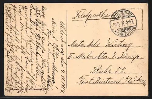 AK Oldenburg / O., Partie an der Amalienbrücke