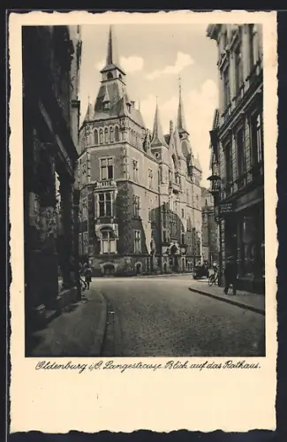 AK Oldenburg / O., Blick auf das Rathaus