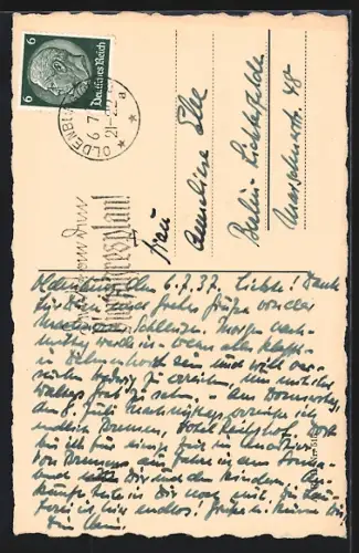 AK Oldenburg / O., Blick auf das Rathaus