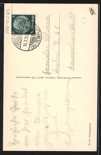 AK Lychen, Blick auf den Poetensteg