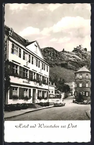 AK Bernkastel /Mosel, Hotel und Weinstuben zur Post