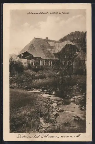 AK Todtmoos /bad. Schwarzwald, Gasthof und Pension Schwarzwaldhaus