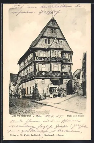 AK Miltenberg a. Main, Hotel zum Riesen