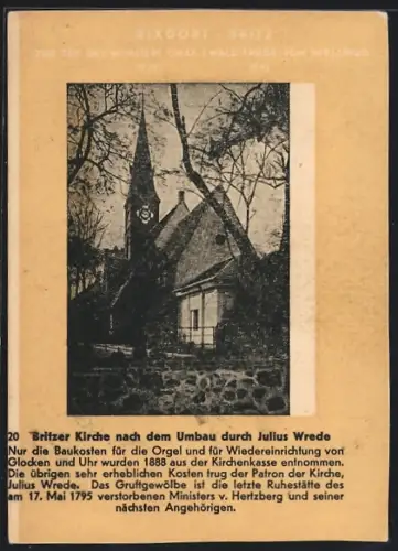 AK Rixdorf-Britz, Britzer Kirche nach dem Umbau durch Julius Wrede