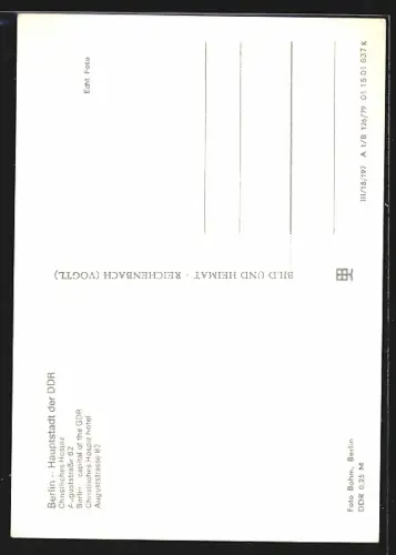 AK Berlin, Christliches Hospiz in der Auguststrasse 82
