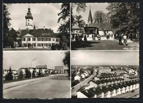 AK Planegg, Maria Eich, Wohnsiedlungen, Strassenansicht