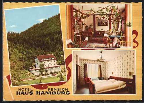 AK Wildemann /Oberharz, Hotel-Pension Haus Hamburg, Inh. Karl Wille