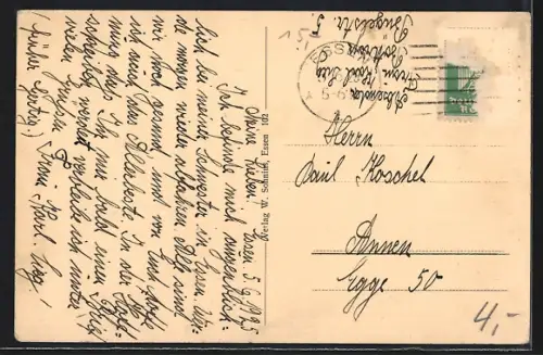 AK Essen, Haumannplatz mit Justizgebäude